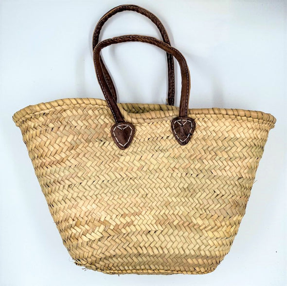 Woven Palm Basket Bag