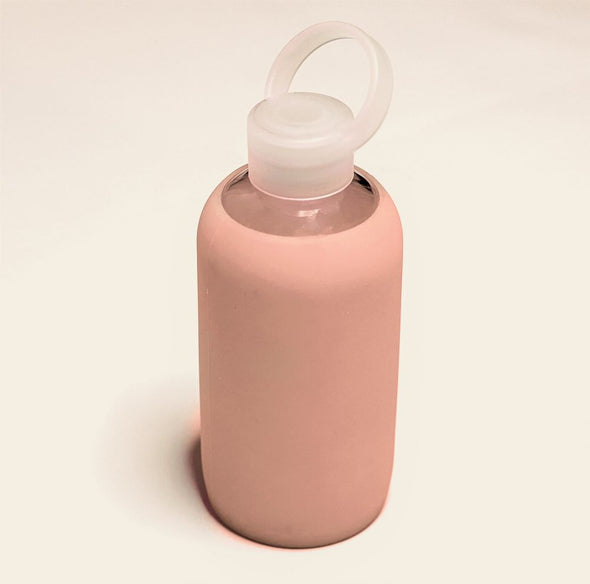 Glass Drink Bottle - Pink